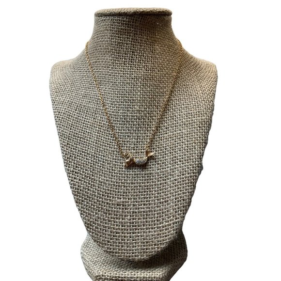 New Mermaid necklace stainless steel with crystal's in gold color - Picture 6 of 6